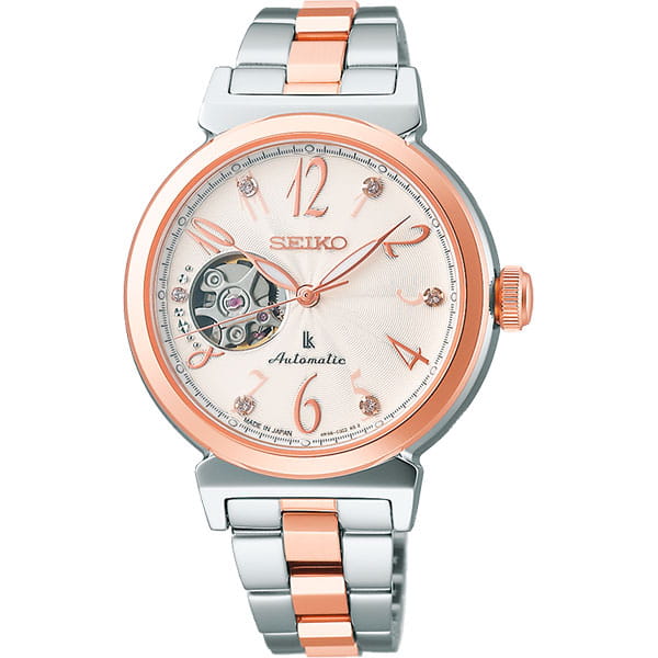 Seiko Seiko Lukia SSVM060  SSVM060 механические женские часы белый циферблат, браслет нержавеющая сталь с pvd-покрытием — вид спереди