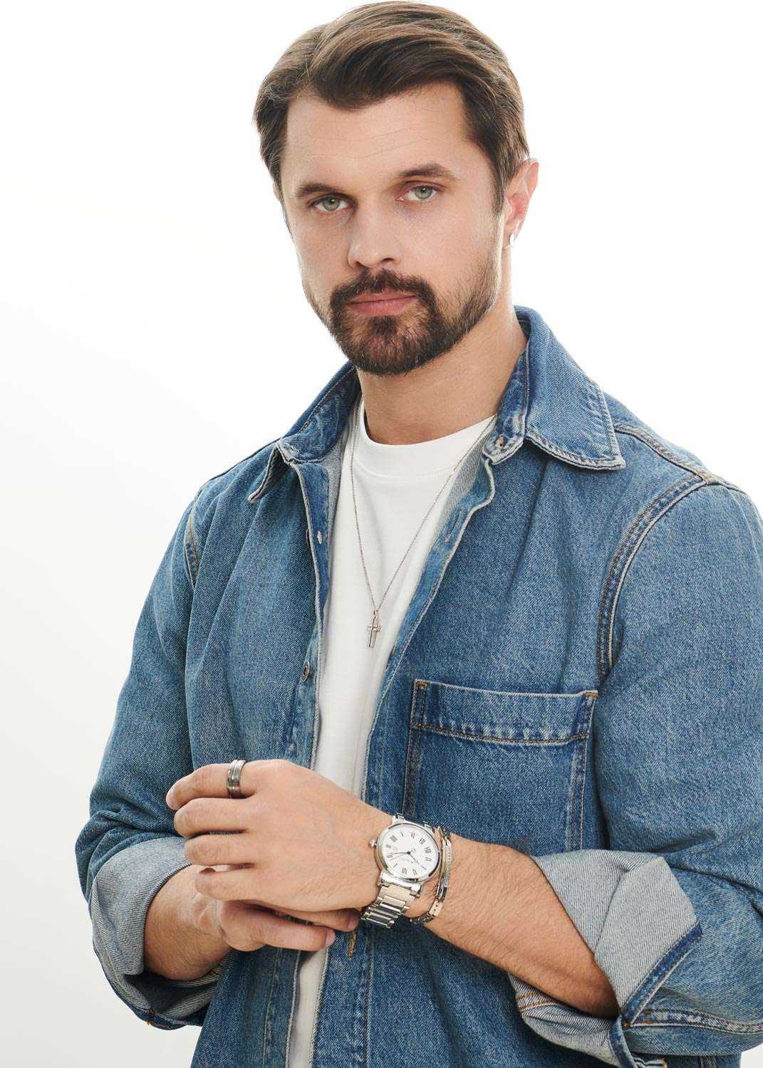 Mathey-Tissot Mathey-Tissot City Metal HB611251MABR , наручные мужские часы фото под углом