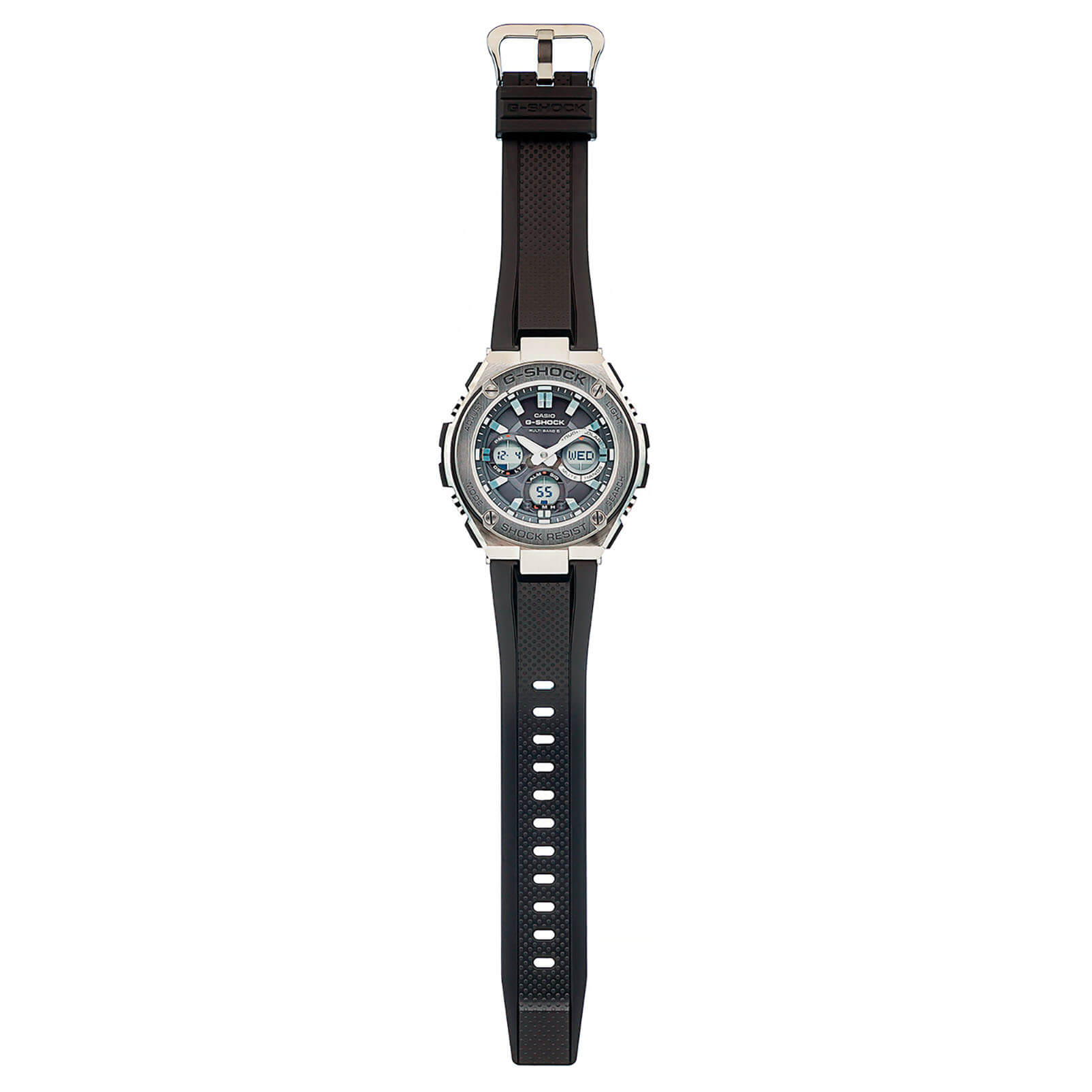 Casio GST-W110-1AER мужские часы застежка крупным планом