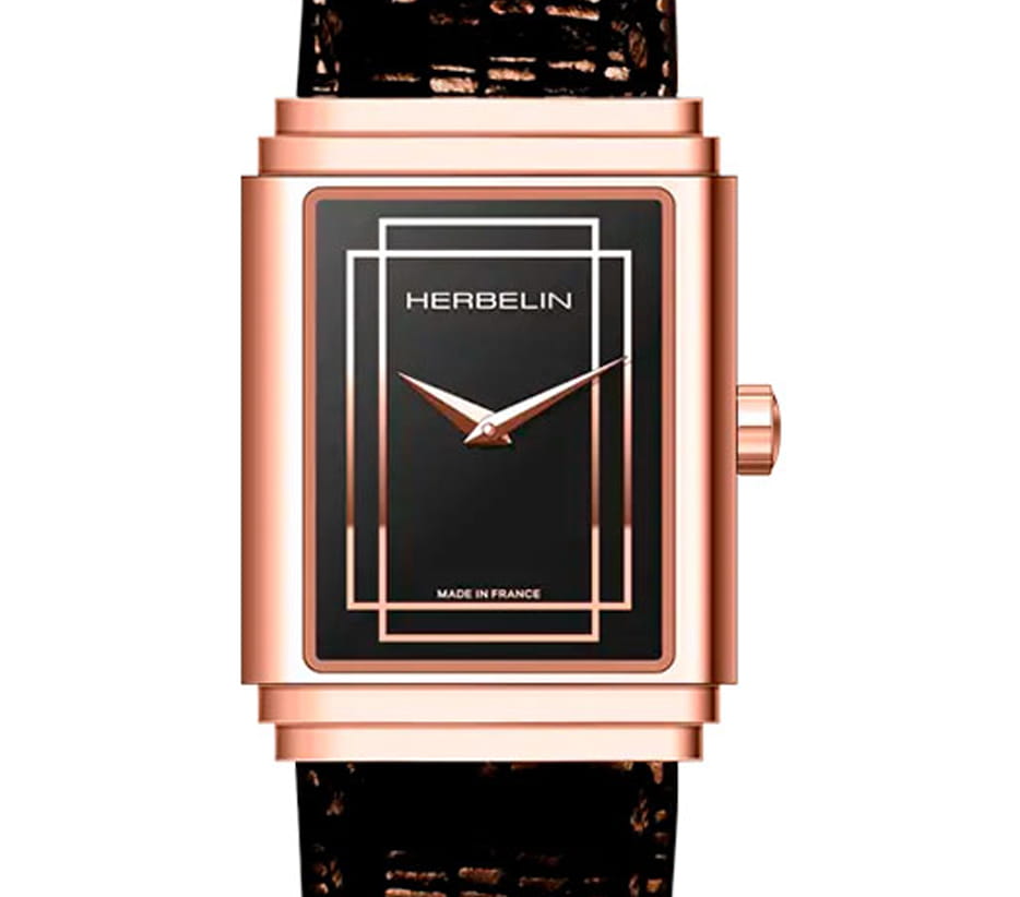 Herbelin Herbelin Art Deco 17577PR04BR , наручные женские часы фото под углом