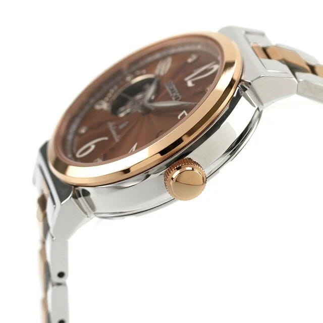 Seiko Seiko Lukia SSVM062,  япония женские часы на браслете нержавеющая сталь с pvd-покрытием боковой вид