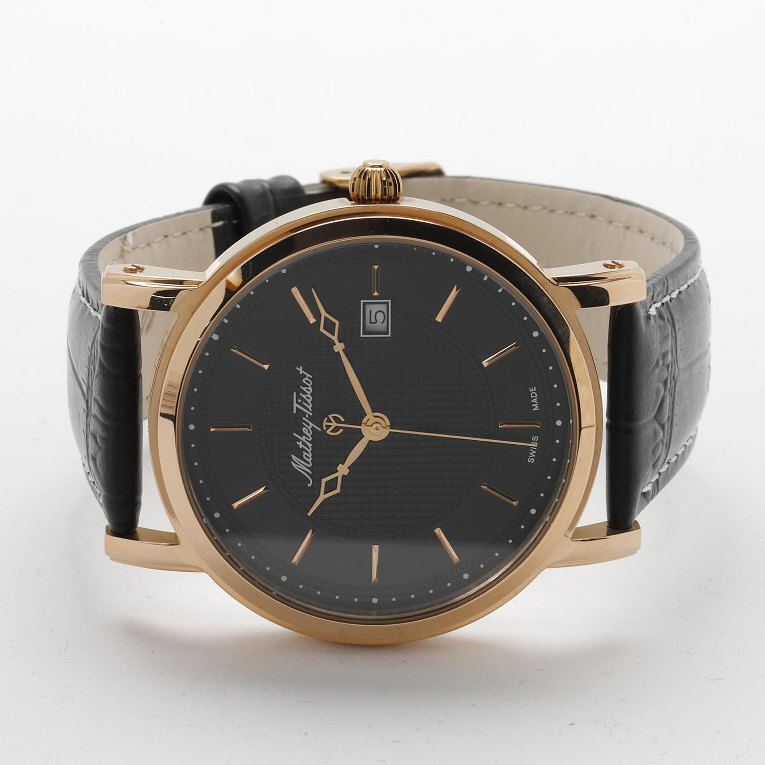 Mathey-Tissot Mathey-Tissot City Leather HB611251PN , наручные мужские часы фото под углом