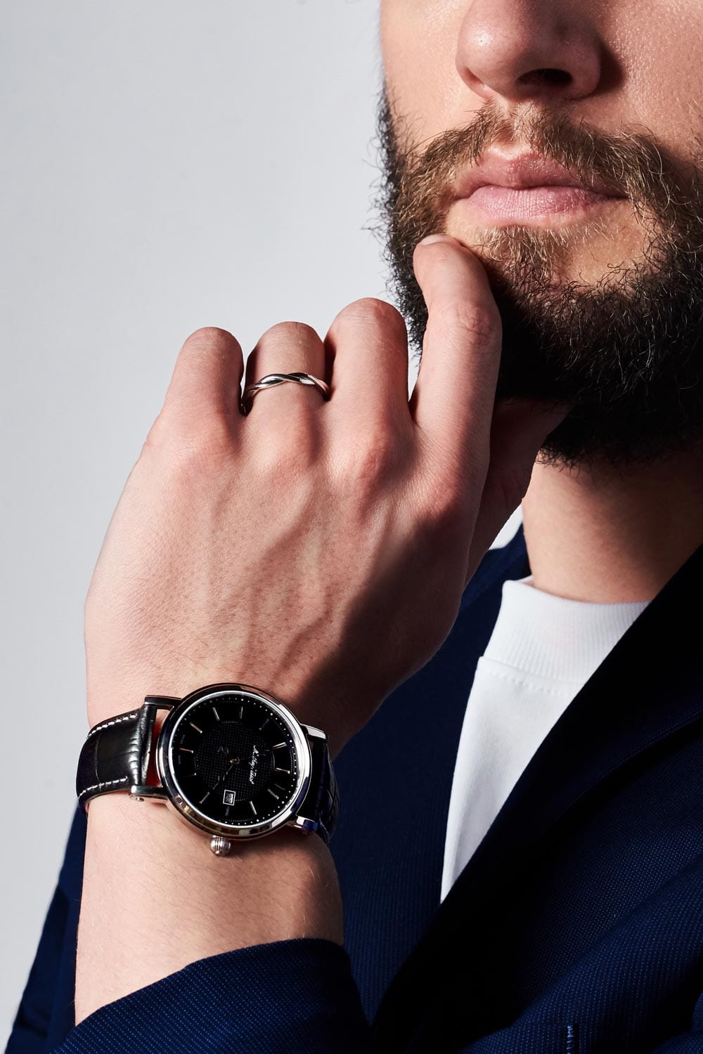 Mathey-Tissot Mathey-Tissot City Leather HB611251AN , наручные мужские часы фото под углом