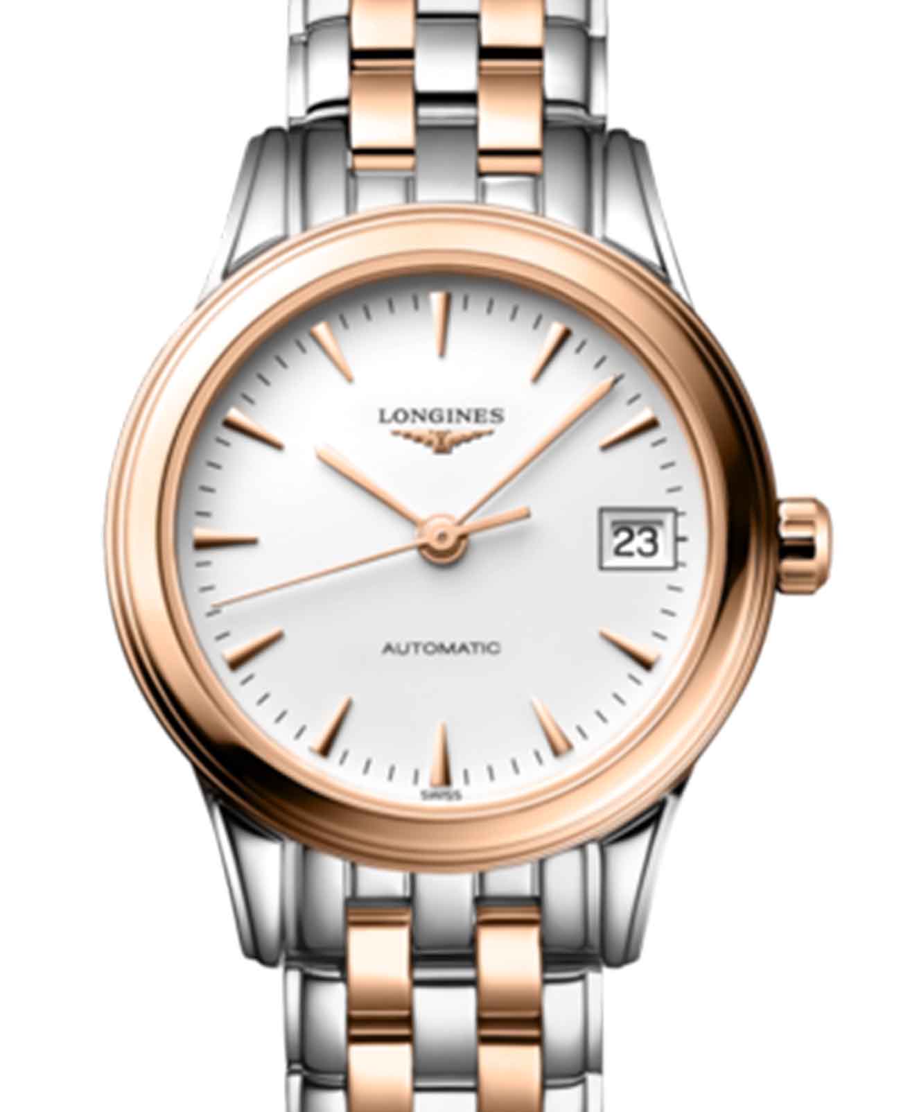 Longines Longines Flagship L4.274.3.92.7 , наручные женские часы фото под углом