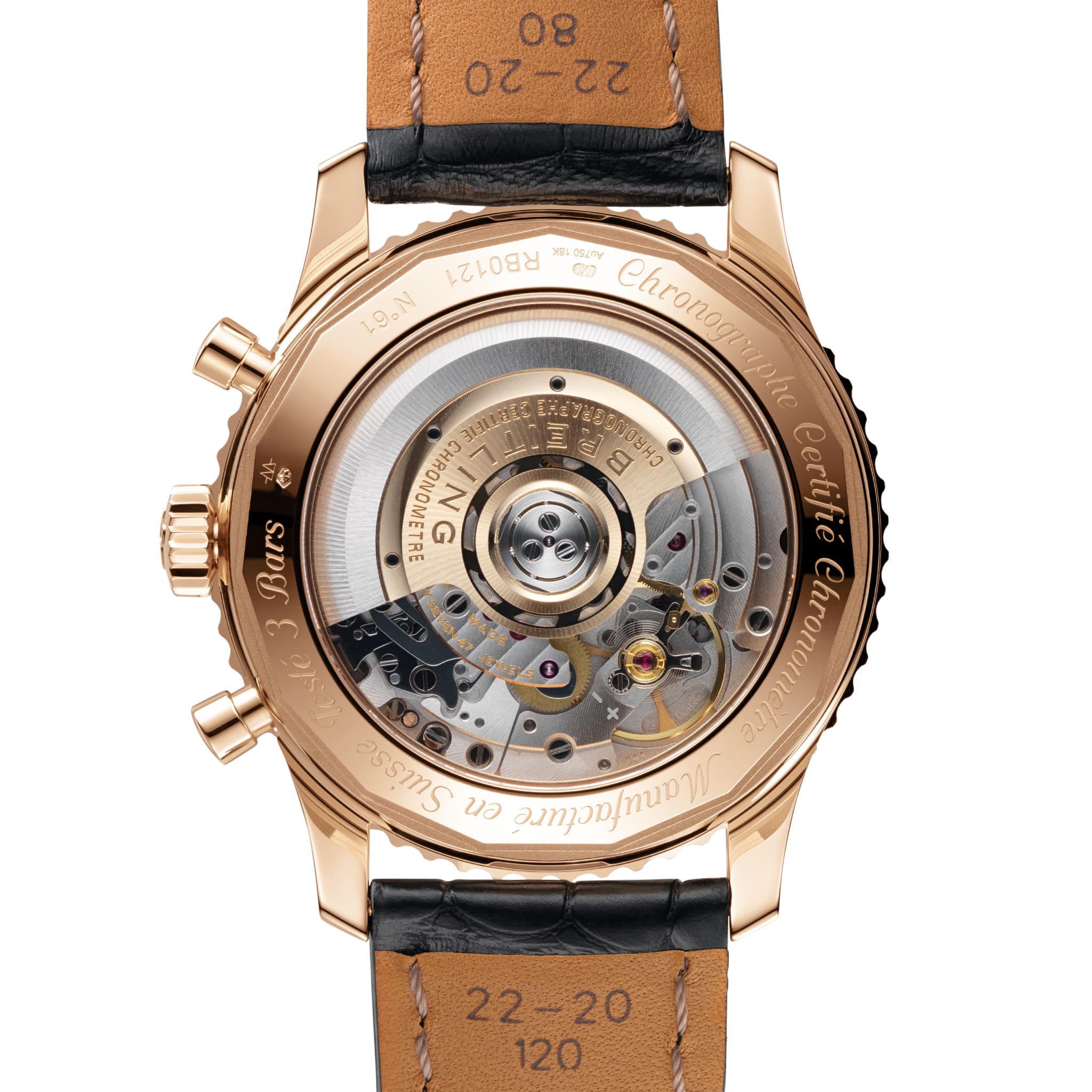 Оригинальные часы Breitling Breitling Navitimer B01 Chronograph 43 RB0121211C1P1 механические калибр механизма мануфактурный механизм breitling caliber b01 общий вид