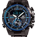 Casio Casio Edifice ECB-800DC-1A ECB ECB-800DC-1AEF кварцевые мужские часы  черный циферблат, браслет сталь с ip покрытием — вид спереди