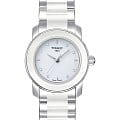 Tissot Tissot Cera T064.210.22.016.00  T0642102201600 кварцевые женские часы  белый циферблат, браслет сталь + керамические вставки — вид спереди