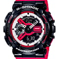 Casio Casio G-Shock GA-110RB-1A GA-110 GA-110RB-1AER электронные мужские часы  черный циферблат, браслет пластик — вид спереди