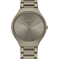 Rado Rado True Thinline Le Corbusier R27098682   R27098682  кварцевые мужские часы коричневый циферблат, браслет высокотехнологичная керамика + титан — вид спереди