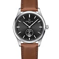 Certina Certina DS-8 C033.428.16.051.00 DS 8 C0334281605100 кварцевые мужские часы  черный циферблат, браслет кожаный — вид спереди
