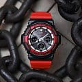Casio GAW-100RB-1AER наручные мужские часы застежка крупным планом