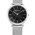 Romanson Romanson TM0B09LLW(BK)  TM0B09LLW(BK) кварцевые женские часы  черный циферблат, браслет нержавеющая сталь — вид спереди