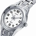 Casio Casio Collection LTP-1310PD-7B кварцевые женские часы часы, крупный план белый циферблат