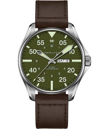 Hamilton Khaki Aviation Pilot Schott NYC H64735561