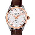 Tissot Tissot PR 100 Lady T101.210.26.036.00 PR 100 T1012102603600 кварцевые женские часы  белый циферблат, браслет кожаный — вид спереди