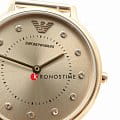 Emporio Armani Emporio Armani AR11129 кварцевые женские часы часы, крупный план золотой циферблат