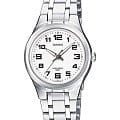 Casio Casio Collection LTP-1310PD-7B  LTP-1310PD-7B кварцевые женские часы  белый циферблат, браслет нержавеющая сталь — вид спереди