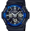 Casio Casio G-Shock GAW-100B-1A2  GAW-100B-1A2 электронные мужские часы  серый циферблат, браслет пластик — вид спереди