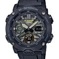 Casio Casio G-Shock GA-2000SU-1A GA-2000 GA-2000SU-1A электронные мужские часы  зеленый циферблат, браслет пластик — вид спереди