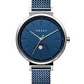 Obaku Obaku V243LMCLML  V243LMCLML кварцевые женские часы  синий циферблат, браслет сталь с ip покрытием — вид спереди