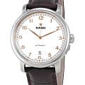 Rado Rado Diamaster R14077136 Automatic R14077136 механические мужские часы белый циферблат, браслет кожаный — вид спереди