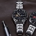Casio Casio Edifice EFR-556D-1A кварцевые мужские часы часы, крупный план  циферблат