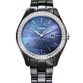 Rado Rado Hyperchrome R32312902  R32312902 кварцевые женские часы синий циферблат, браслет высокотехнологичная керамика — вид спереди