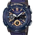 Casio Casio G-Shock GA-2000-2A GA-2000 GA-2000-2A электронные мужские часы  синий циферблат, браслет пластик — вид спереди