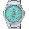 Casio Casio Edifice EFR-S108D-2B EFR EFR-S108D-2B кварцевые мужские часы  бирюзовый циферблат, браслет нержавеющая сталь — вид спереди