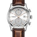 Hamilton Hamilton American Classic Spirit of Liberty Auto Chrono H32416581  H32416581 механические мужские часы серебристый циферблат, браслет кожаный — вид спереди