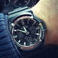 Casio GAW-100-1A наручные мужские часы застежка крупным планом
