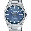 Casio Casio Edifice EFR-S108D-2AVUDF (EFR-S108D-2A) EFR EFR-S108D-2A кварцевые мужские часы  синий циферблат, браслет нержавеющая сталь — вид спереди