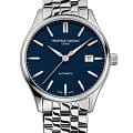 Frederique Constant Frederique Constant Classics Index Automatic FC-303NN5B6B  FC-303NN5B6B механические мужские часы  синий циферблат, браслет нержавеющая сталь — вид спереди