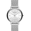 Emporio Armani Emporio Armani AR80029  AR80029 кварцевые женские часы  серебристый циферблат, браслет нержавеющая сталь — вид спереди