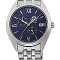 Orient Orient RA-AK0505L1  RA-AK0505L механические мужские часы  синий циферблат, браслет нержавеющая сталь — вид спереди