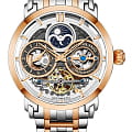 Stuhrling Stuhrling Luciano 371B.05  371B.05 механические мужские часы золотой циферблат, браслет нержавеющая сталь с pvd-покрытием — вид спереди