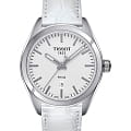 Tissot Tissot PR 100 Lady T101.210.16.031.00 PR 100 T1012101603100 кварцевые женские часы  белый циферблат, браслет кожаный — вид спереди