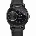 Rado Rado Diamaster Automati Grande Seconde R14128166 Automatic R14128166 механические мужские часы черный циферблат, браслет кожаный — вид спереди