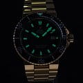 Swiss Military by Chrono Swiss Military by Chrono Automatic Dive SMA34086.06 механические мужские часы часы, крупный план зеленый циферблат