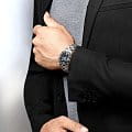 Longines Longines HydroConquest L3.841.4.56.6 механические мужские часы часы, крупный план черный циферблат