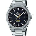 Casio Casio Edifice EFR-S108D-1AVUDF (EFR-S108D-1A) EFR EFR-S108D-1A кварцевые мужские часы  черный циферблат, браслет нержавеющая сталь — вид спереди
