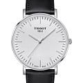 Tissot Tissot Everytime Large T109.610.16.031.00 Everytime T1096101603100 кварцевые мужские часы  белый циферблат, браслет кожаный — вид спереди