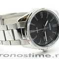 Casio Casio Collection MTP-1302PD-1A1 кварцевые мужские часы часы, крупный план черный циферблат