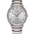 Mido Mido Commander Big Date M021.626.22.031.00  M0216262203100 механические мужские часы  серебристый циферблат, браслет нержавеющая сталь — вид спереди