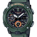 Casio Casio G-Shock GA-2000-3A GA-2000 GA-2000-3A электронные мужские часы  черный циферблат, браслет пластик — вид спереди