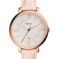 Fossil Fossil Carlie  ES3988  ES3988 кварцевые женские часы белый циферблат, браслет кожаный — вид спереди