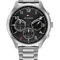 Tommy Hilfiger Tommy Hilfiger Multifunction 1791852  1791852 кварцевые мужские часы  черный циферблат, браслет нержавеющая сталь — вид спереди