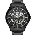 Armani Exchange Armani Exchange Hampton  AX2418  AX2418 механические мужские часы  черный циферблат, браслет нержавеющая сталь — вид спереди