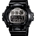 Casio Casio G-Shock DW-6900NB-1DR (DW-6900NB-1E)  DW-6900NB-1E электронные мужские часы  серебристый циферблат, браслет пластик — вид спереди