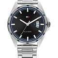Tommy Hilfiger Tommy Hilfiger Classic 1791910  1791910 кварцевые мужские часы  черный циферблат, браслет нержавеющая сталь — вид спереди